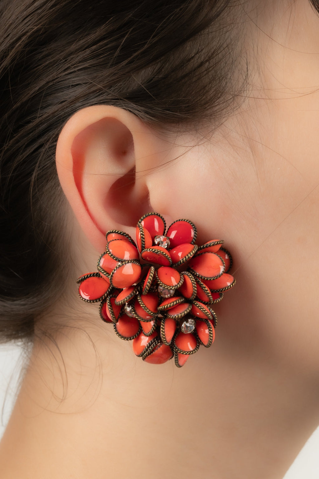 Boucles d'oreilles Gripoix pour Chanel