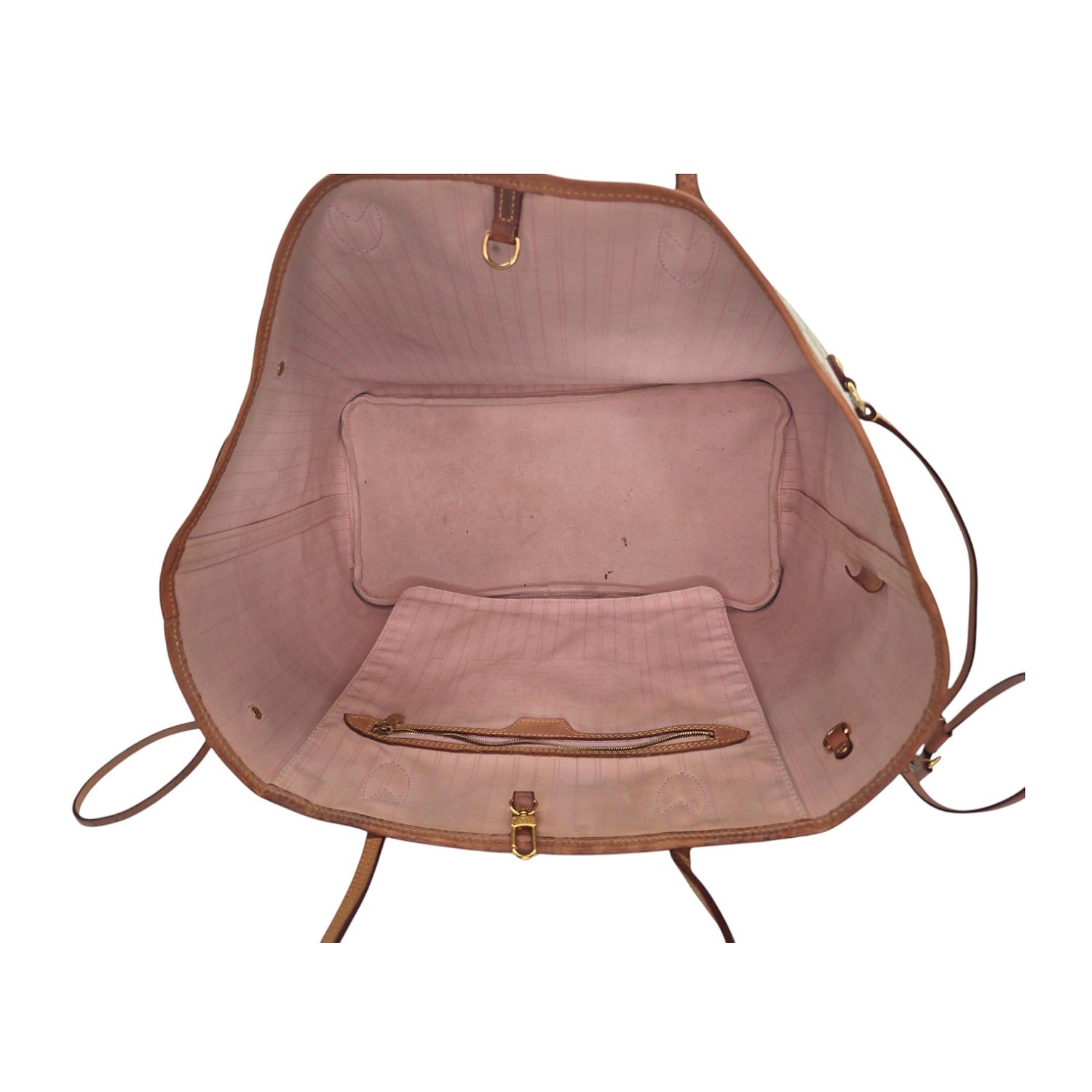 Louis Vuitton Neverfull Damier Azur GM Tote Rose Ballerine