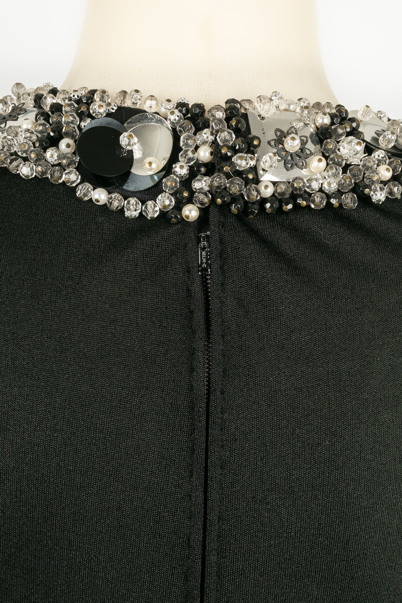 Robe noire en jersey Azzaro