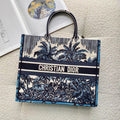 GLAMI Large Blue Multicolor Book Tote Canvas For Women 42cm/16.5in CD