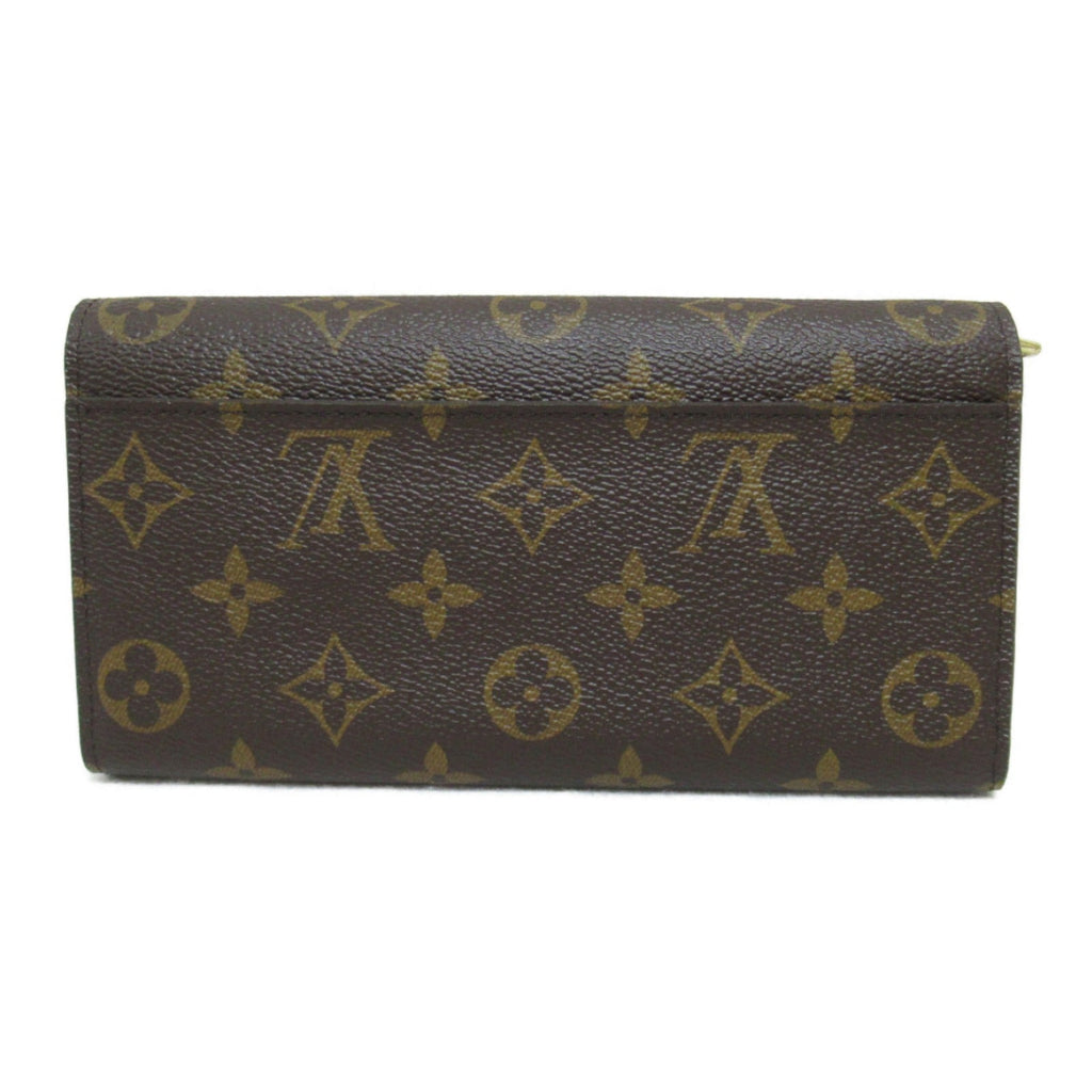 Louis Vuitton Portefolio Sarah Two Fold Wallet Two Folded Wallet Two Folded Wallet PVC  Canvas   Brown M60531