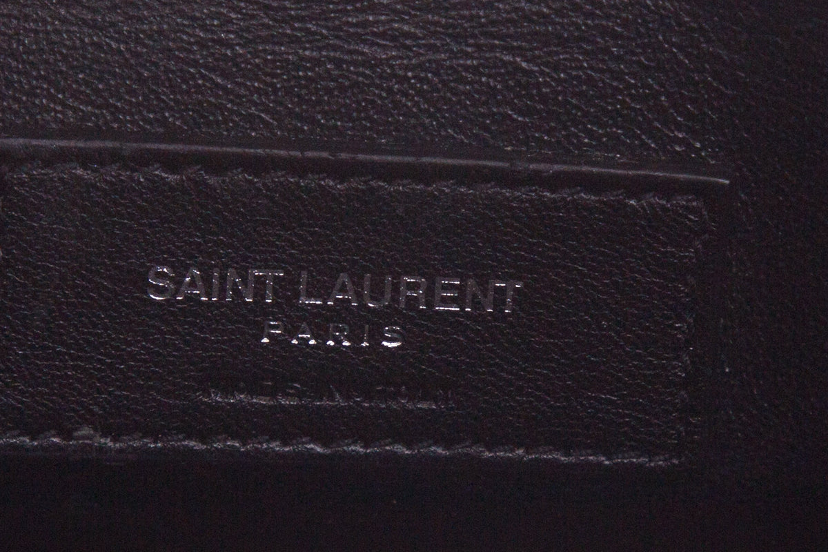Saint Laurent Black Patch Detail Sac de Jour NM