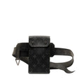 Louis Vuitton Monogram Eclipse Sanctuary Utility Waistport Body Bag M0235Q Gr PVC Leather Men LOUIS VUITTON