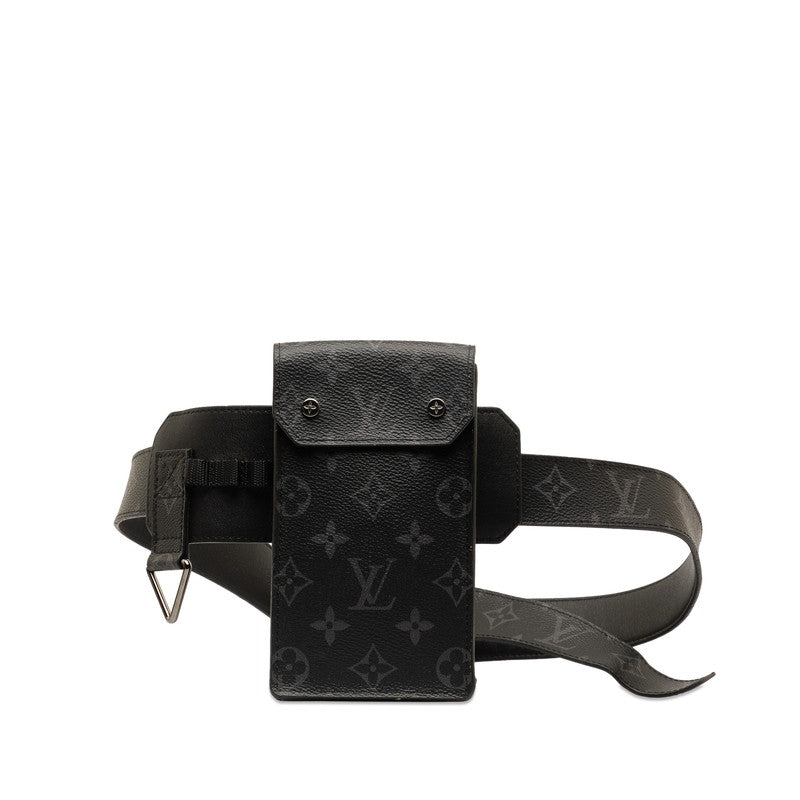 Louis Vuitton Monogram Eclipse Sanctuary Utility Waistport Body Bag M0235Q Gr PVC Leather Men LOUIS VUITTON