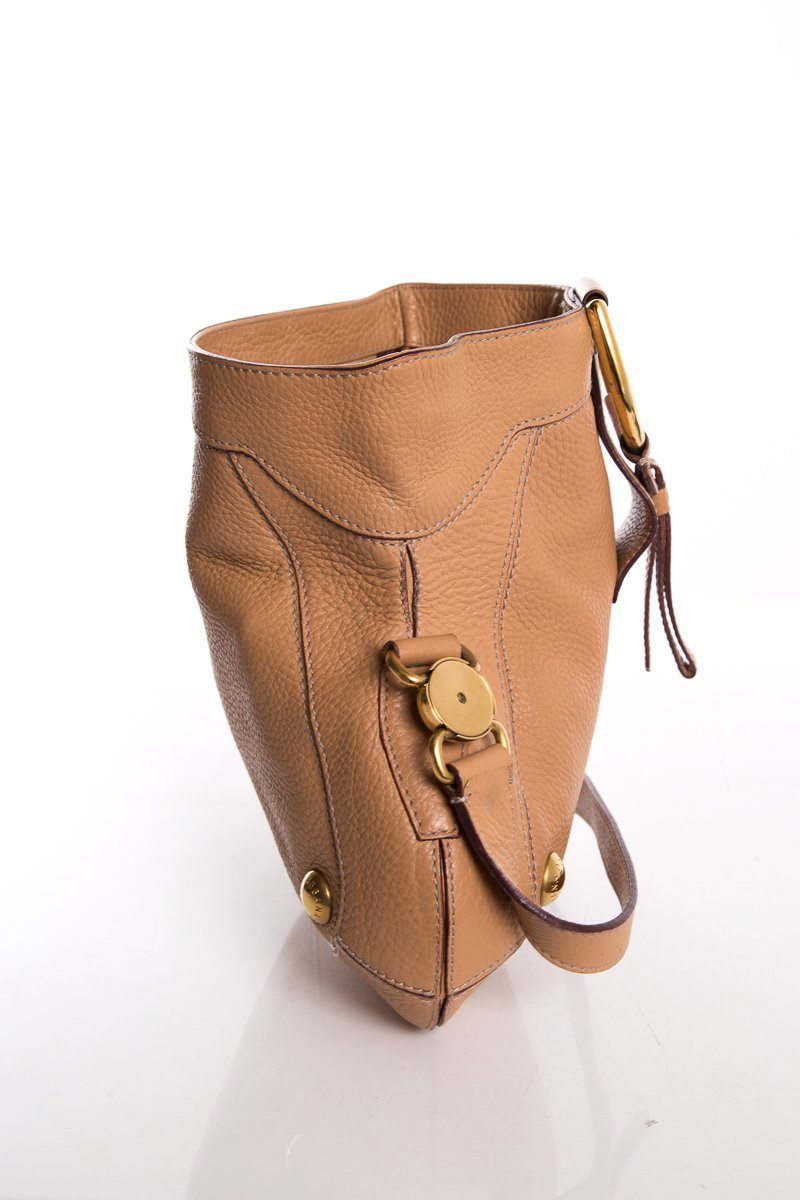 Dolce & Gabbana Tan Leather D-Ring Shoulder Bag