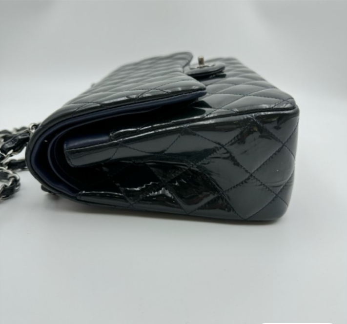 Preloved Chanel Classic Flap CF Dark Blue Large 30cm Bag 100142400162
