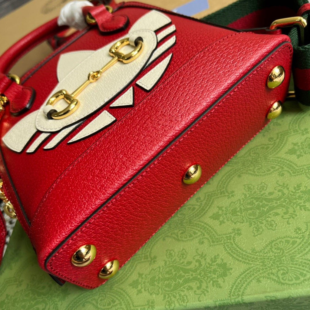 Glami x AGLAMIdas Horsebit 1955 Mini Bag Red For Women, Women’s Bags 7.9in/20cm GlamiÃ¢â‚¬Å½