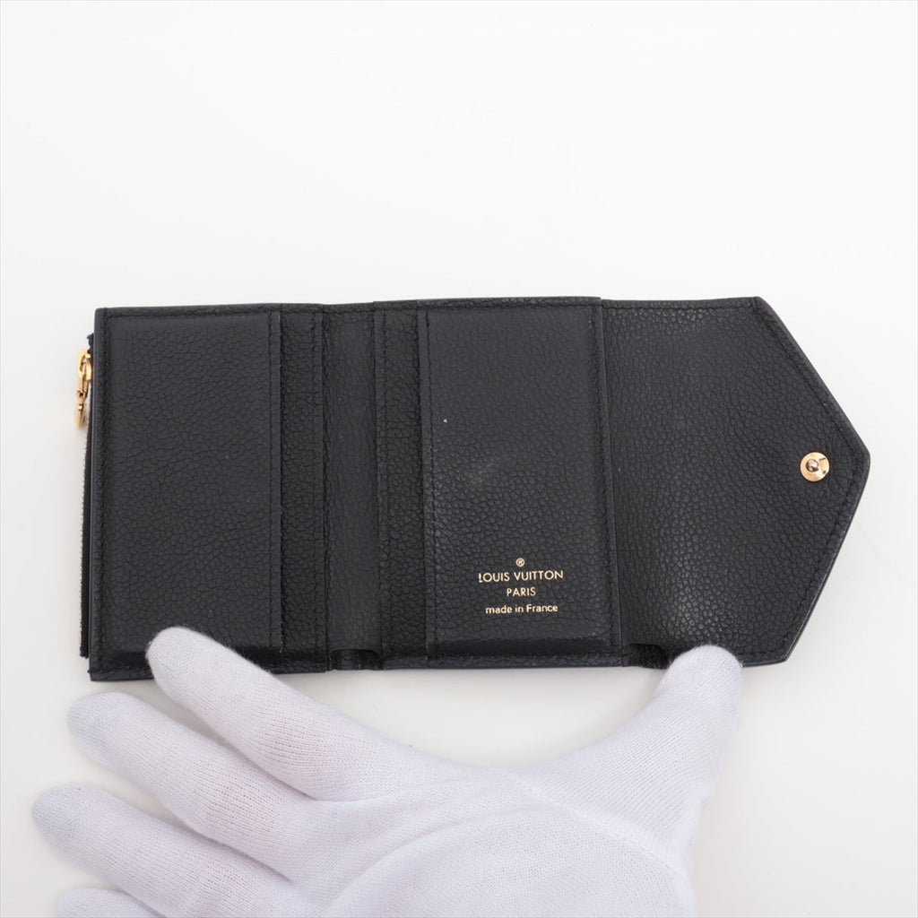 Louis Vuitton Amplant Portefolio Victoria M64060 Noir Compact Wallet