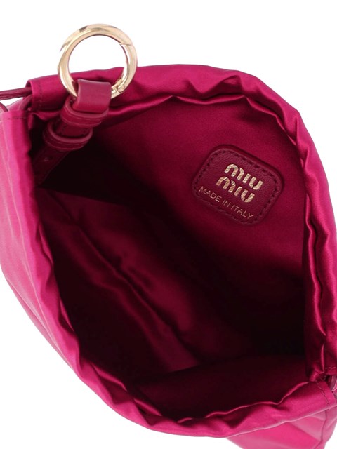 Miu Miu Women Duchesse Logo Pouch