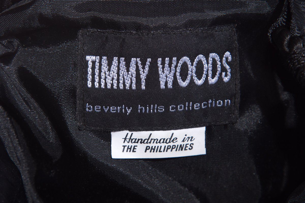 Timmy Woods Handmade Black & Gold Shoulder Bag