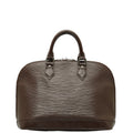 Louis Vuitton Epi Alma Handbag M5214D Mocha Brown Leather  Louis Vuitton