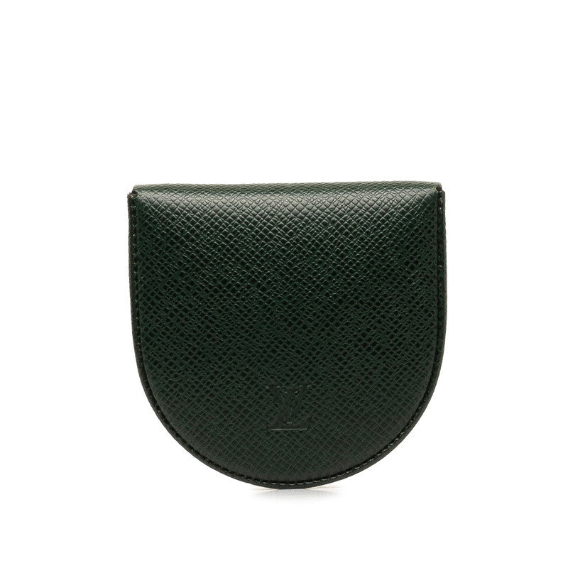 Louis Vuitton Taiga Portemoney Cube Coin Case M30374 Epi Green Leather Men Louis Vuitton