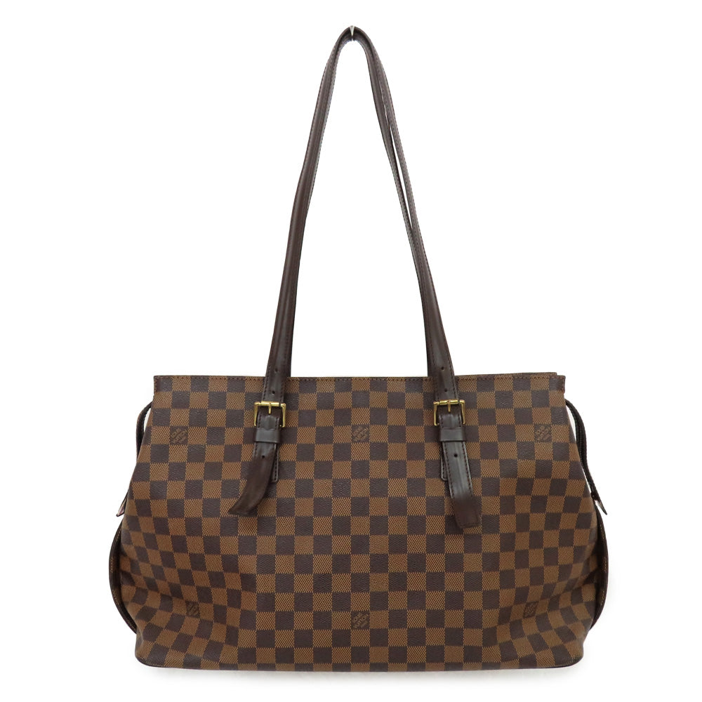 Louis Vuitton Louis Vuitton Damier Chelsea N51119 Evelyn Shoulder Bag Brown Leather  Unisex