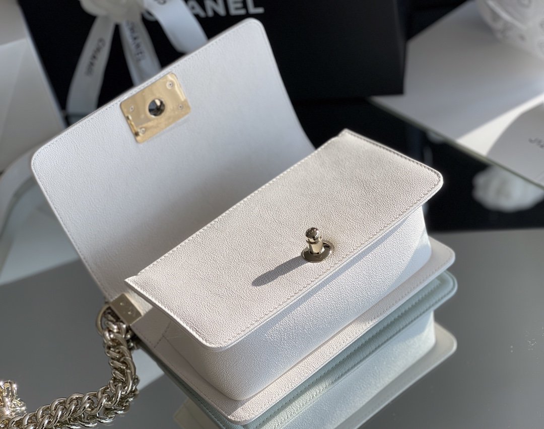 CHLMini Boy GlamIapbag White For Women 5.9in/15cm
