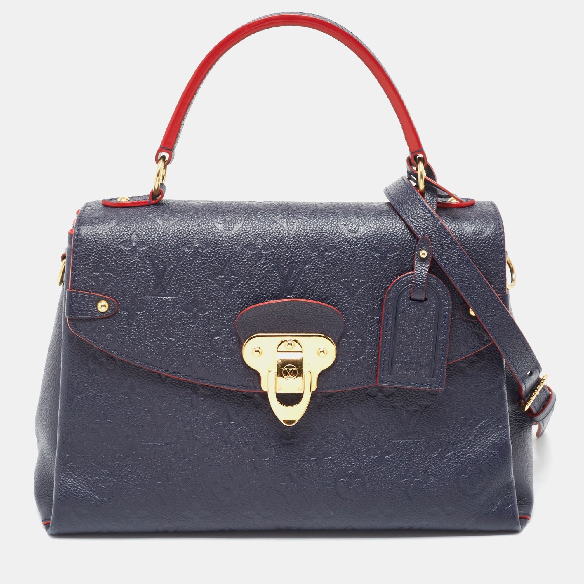 Louis Vuitton Celeste Monogram Empreinte Leather Georges Mm Bag