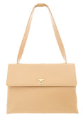 Chanel Vintage 1997-99 Nude Caviar Leather Handbag