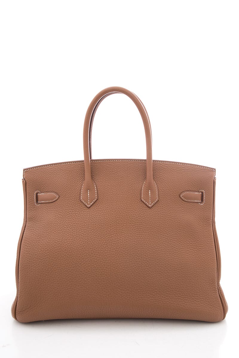 HermÃƒÆ’Ã‚Â¨s 35cm Gold Togo Birkin W/ Palladium Hardware