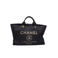 Chanel Medium Dark Washed Denim Deauville Tote