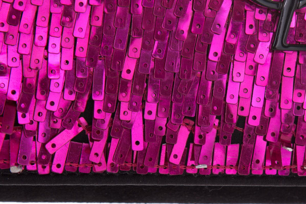 Saint Laurent KATE Pink Sequin Cross-Body