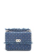 Valentino Denim Rockstud Handbag