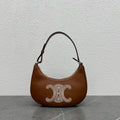 GLAMI Ava Bag With Triomphe Embroidery Tan For Women 9in/23cm 193953EFS.04LU