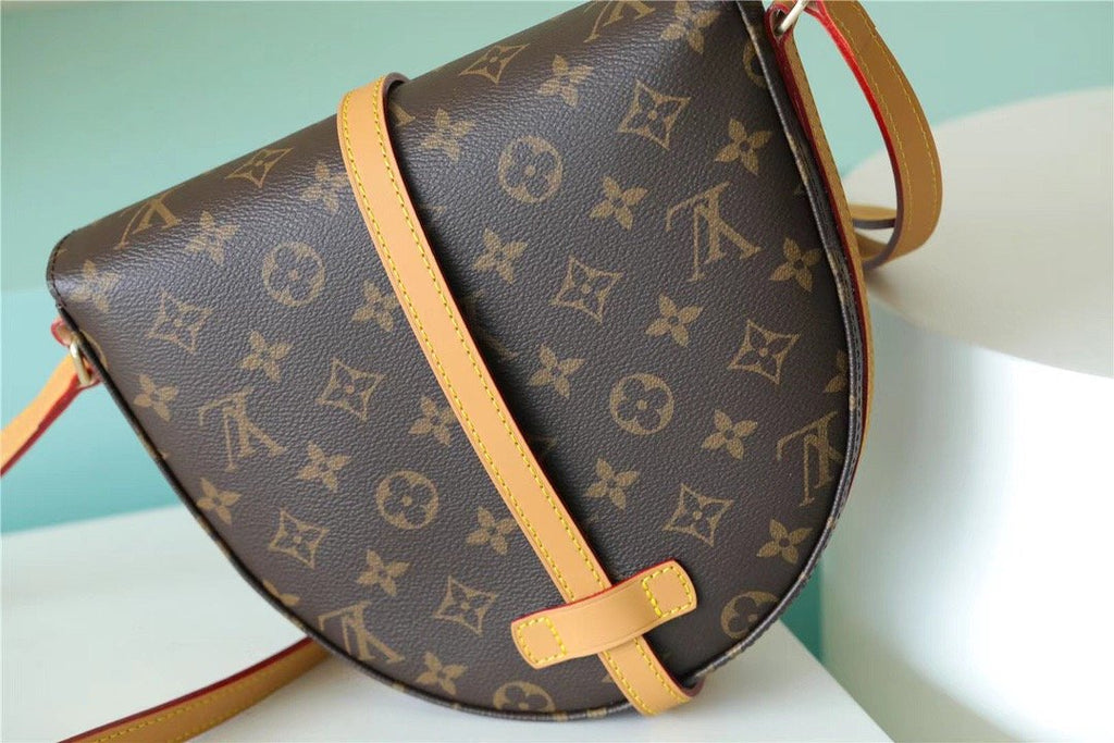 LV Chantilly MM Shoulder Bag Monogram For Women Brown LV M51233