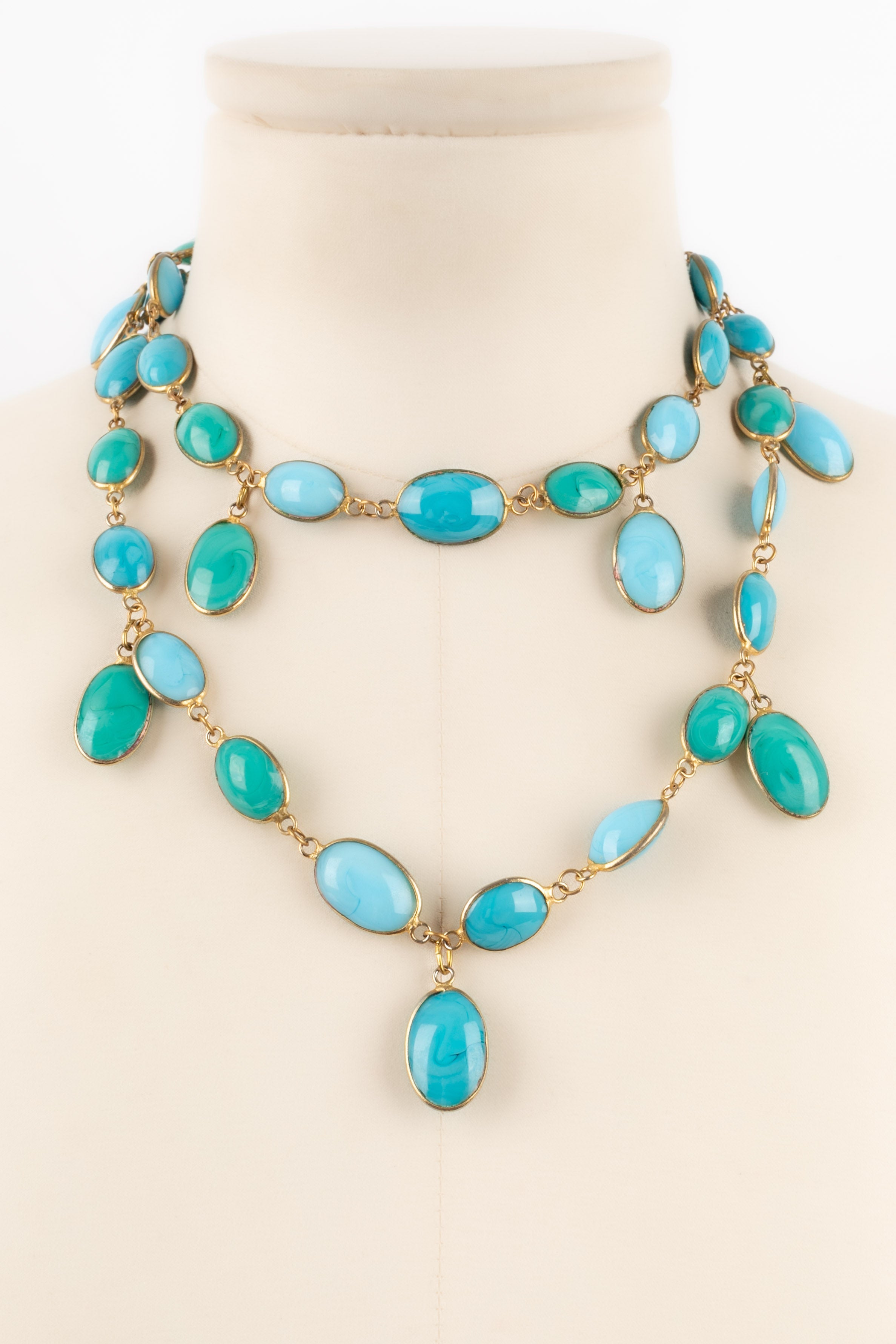 Collier en pÃƒÆ’Ã‚Â¢te de verre Gripoix