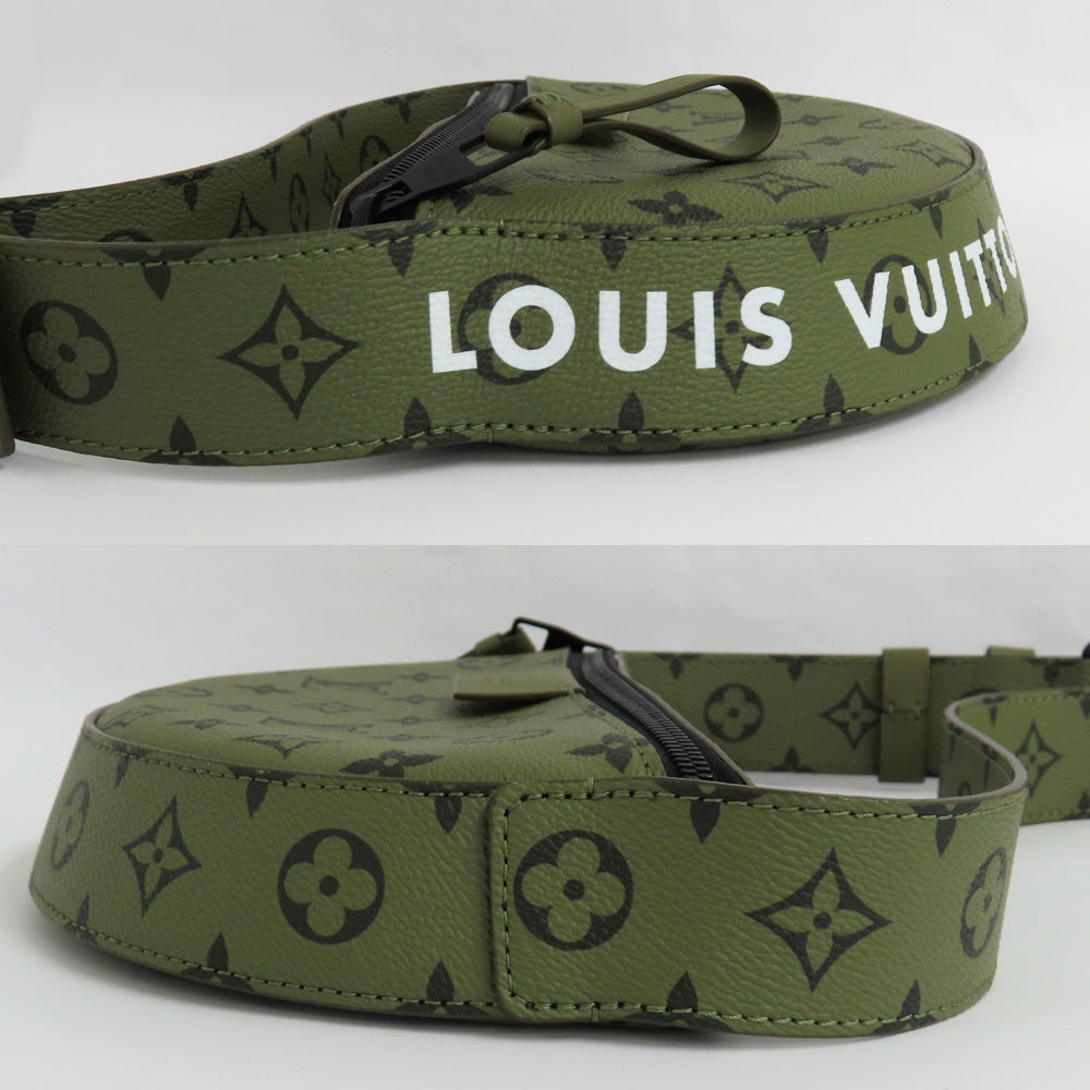 Louis Vuitton LV Moon Crossbody M23838 Monogram Shoulder Bag Curved Curved Red Leather  Unisex