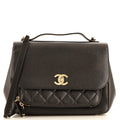 CHANEL Business Affinity Flap Bag Quilted Caviar Large