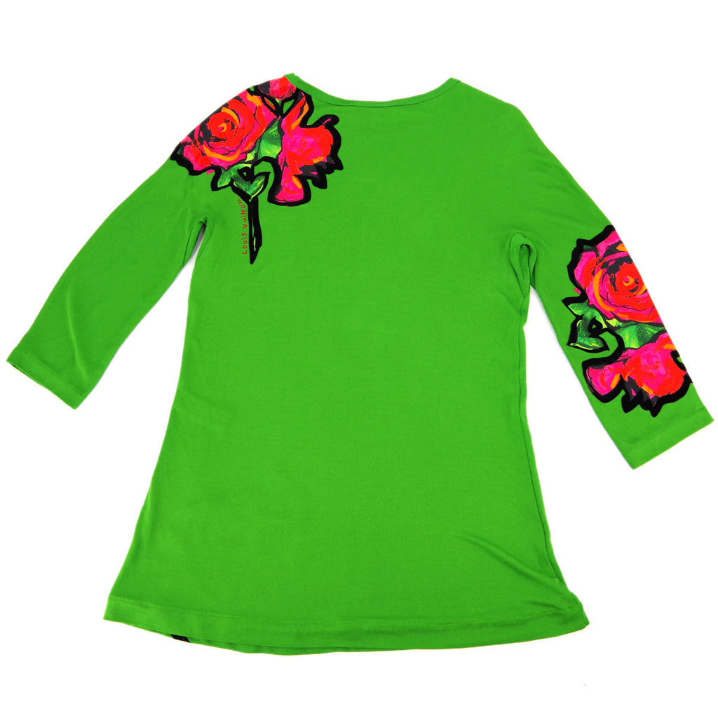 Louis Vuitton 2009 rose-print long-sleeve T-shirt #38