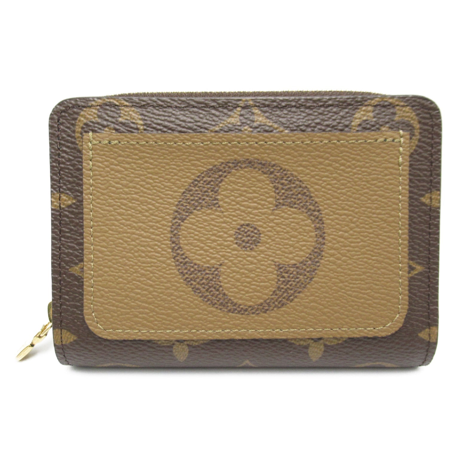 Louis Vuitton Louis Vuitton Portefolio Round Wallet Round Wallet Wallet PVC Coated Canvas Monogram Giant Reverts   Brown M81461