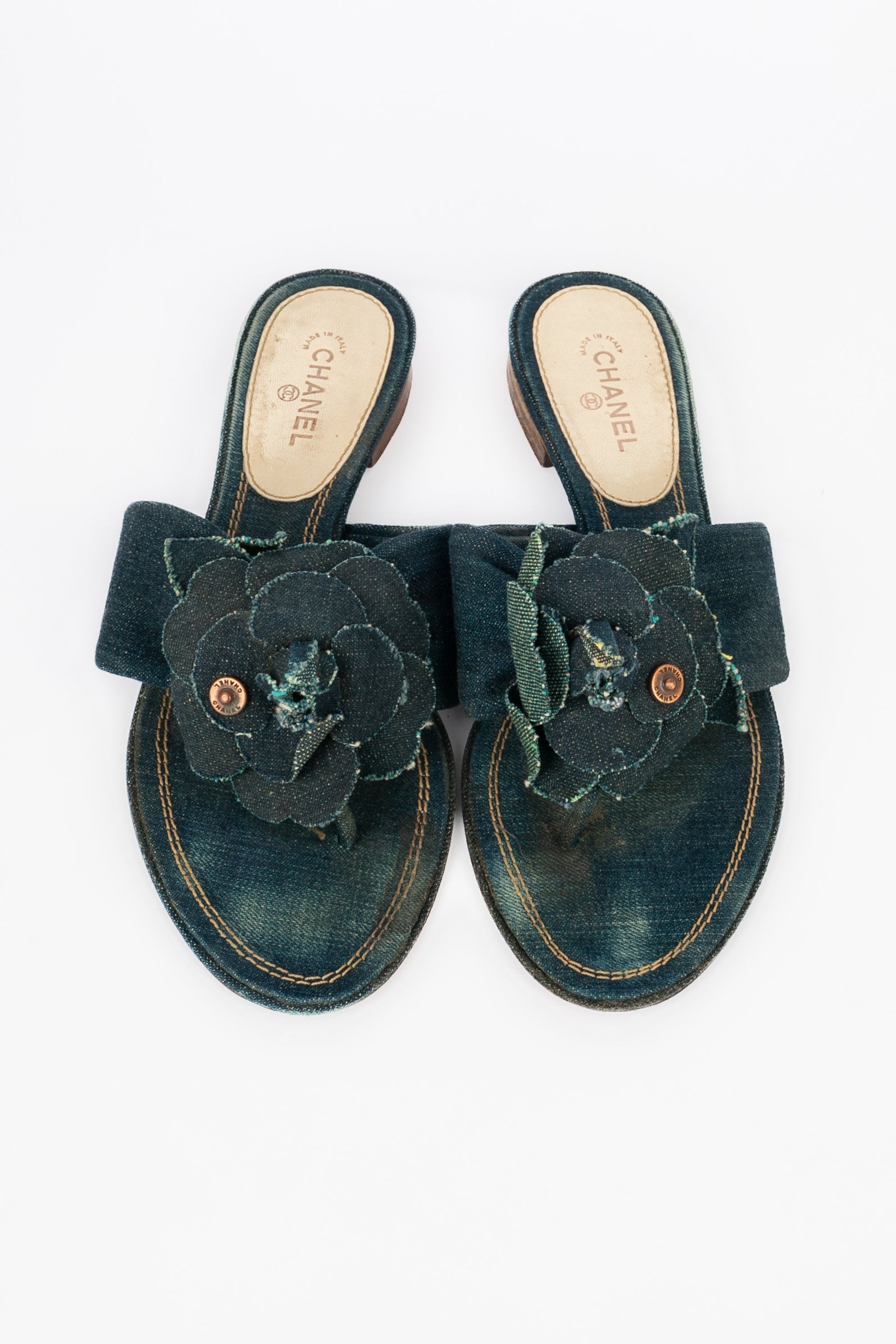 Sandales en jeans Chanel