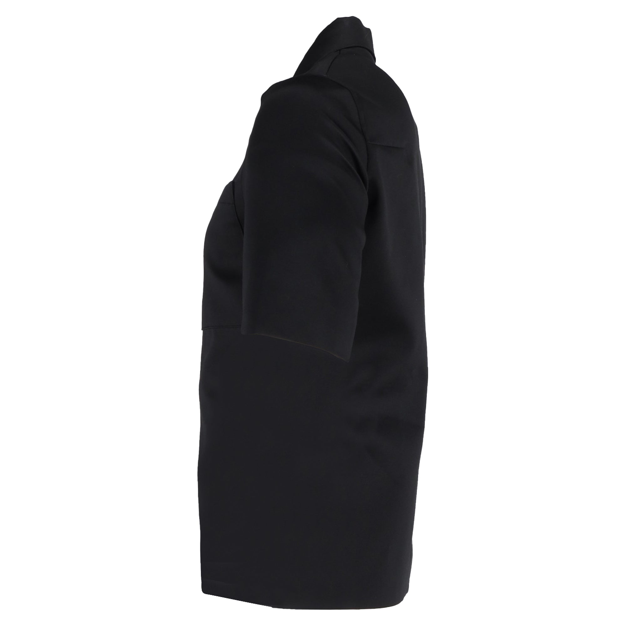 Dior Zip Front Shirt in Black Cotton