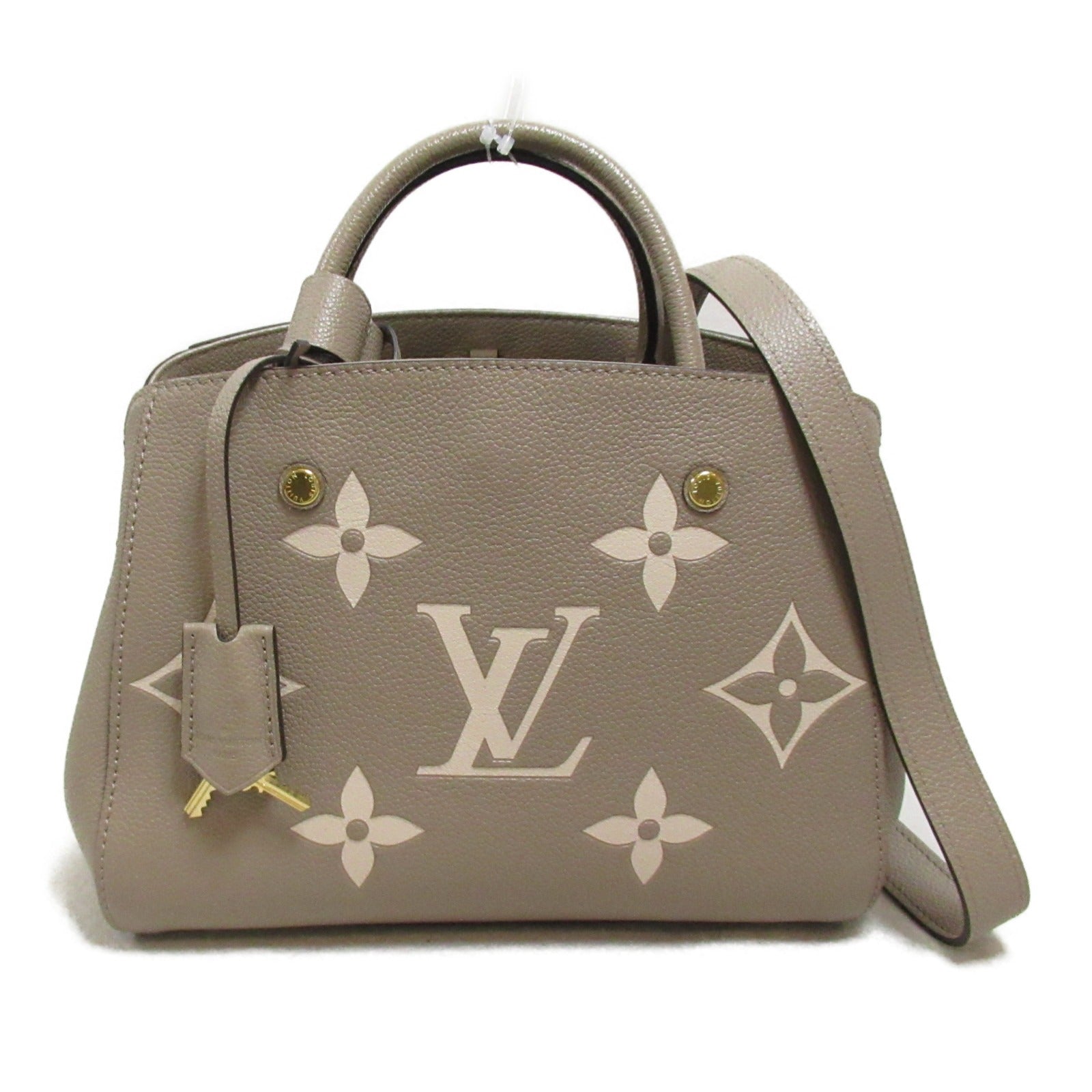 Louis Vuitton Louis Vuitton Montaigne BB Tote Bag Toast Bag Leather Monogram Amplant  Grey M45489