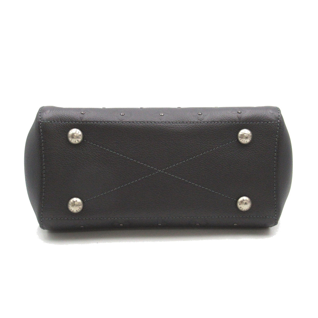 Louis Vuitton Montaigne BB 2w Shoulder Bag Leather Monogram Emplant  Grey Platinum M50665