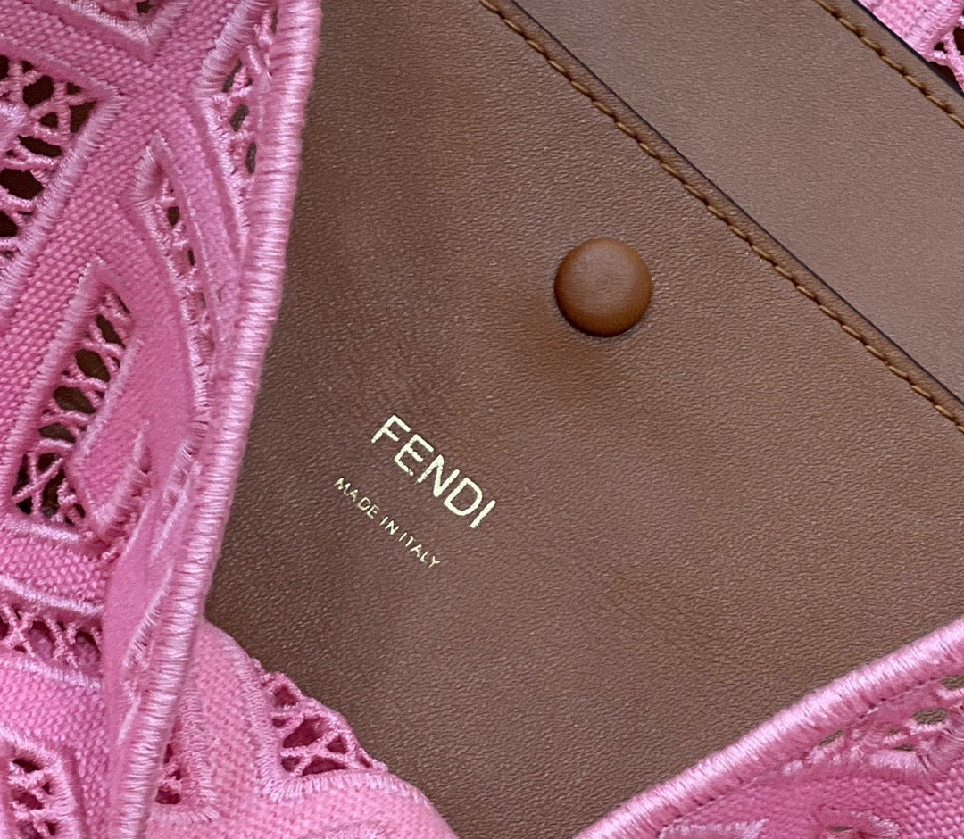 FI Baguette Pink with Embroidery MeGLAMIum Bag For Woman 28cm/11in