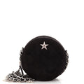 CHANEL Star Round Clutch with Chain Quilted Suede with Crystal Embellished Charms