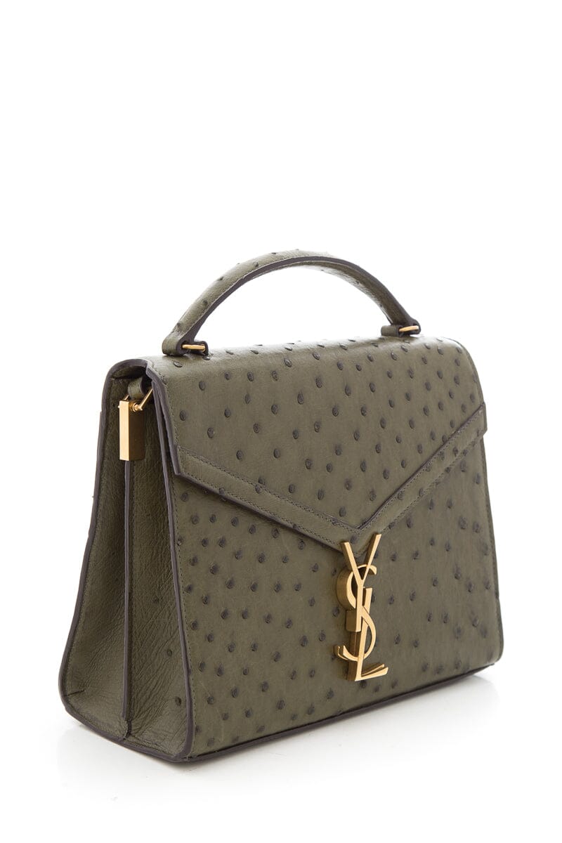 Saint Laurent Green Cassandra Medium Handbag