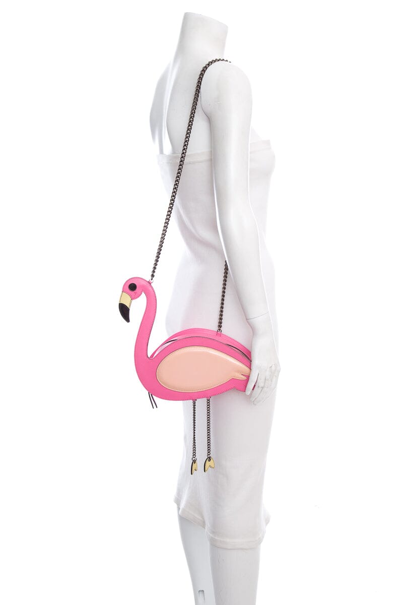 Moschino Cheap & Chic Pink Flamingo Shoulder Bag