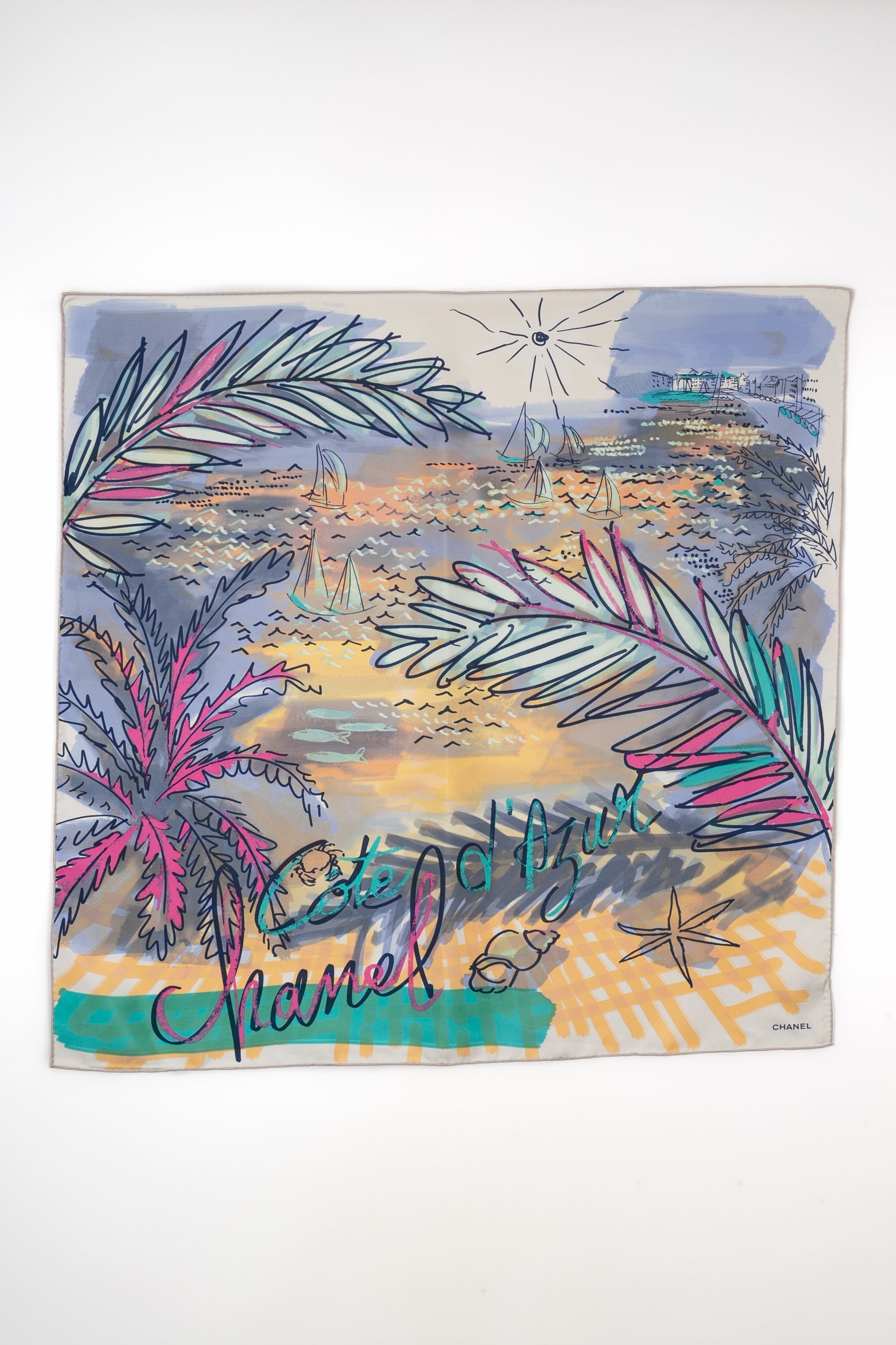 Foulard en soie Chanel