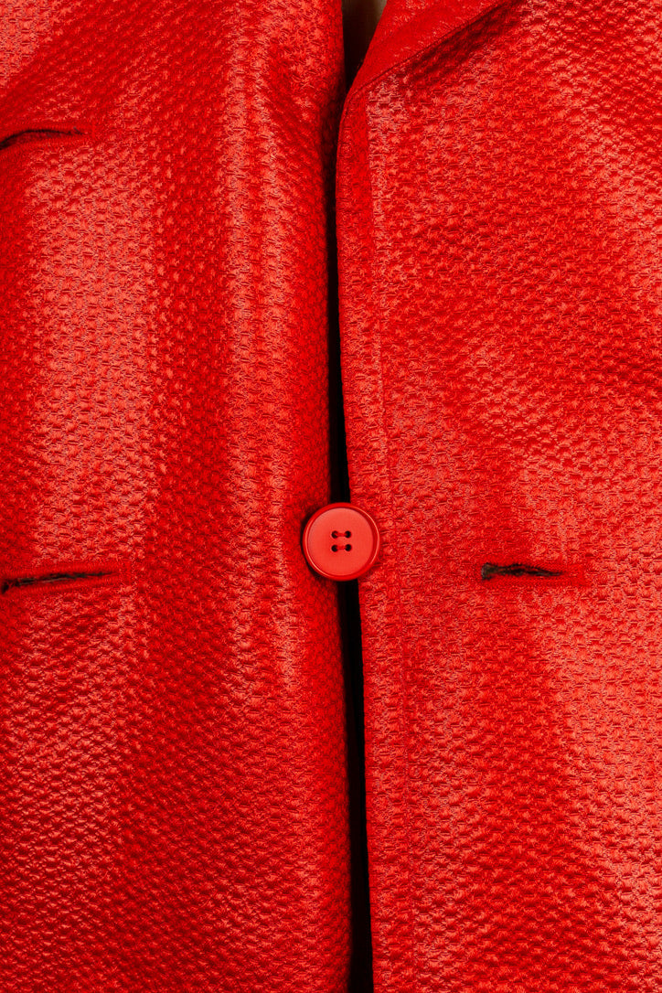 Manteau rouge Yves Saint Laurent