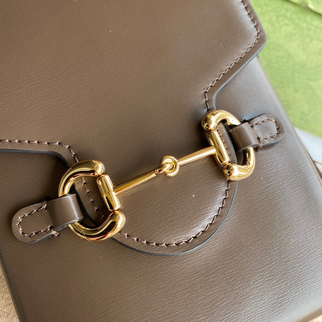 gg Horsebit 1955 Mini Bag Brown For Women And Men 6.7in/17cm gg 625615 0YK0G 2528