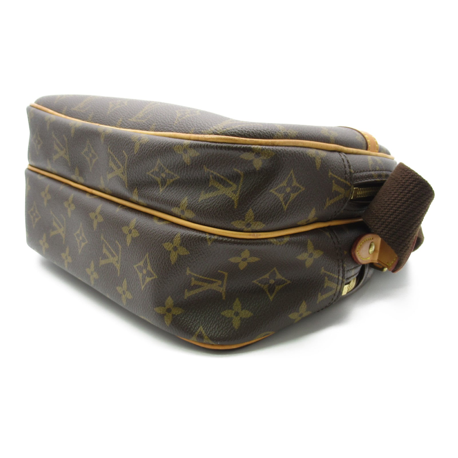 Louis Vuitton Reporters PM Shoulder Bag PVC Coated Linen   Brown M45254