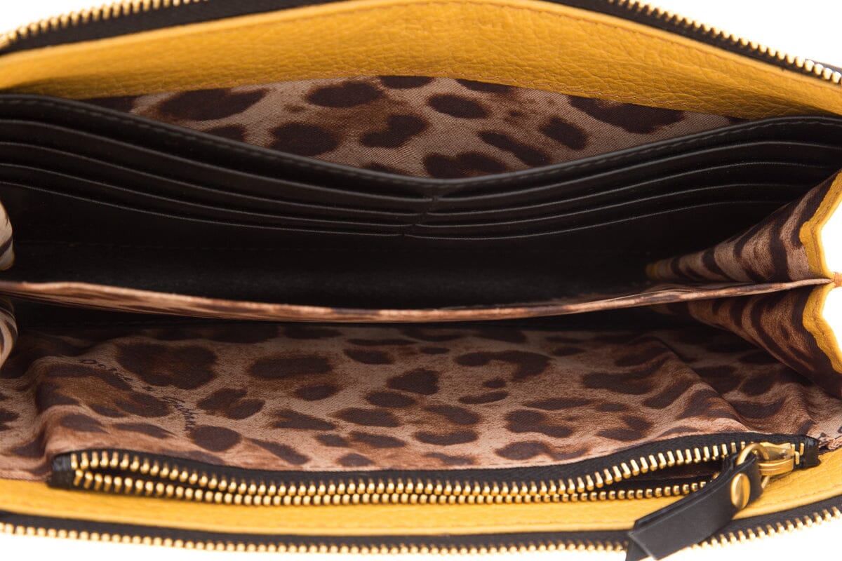 Dolce & Gabbana Yellow Wristlet