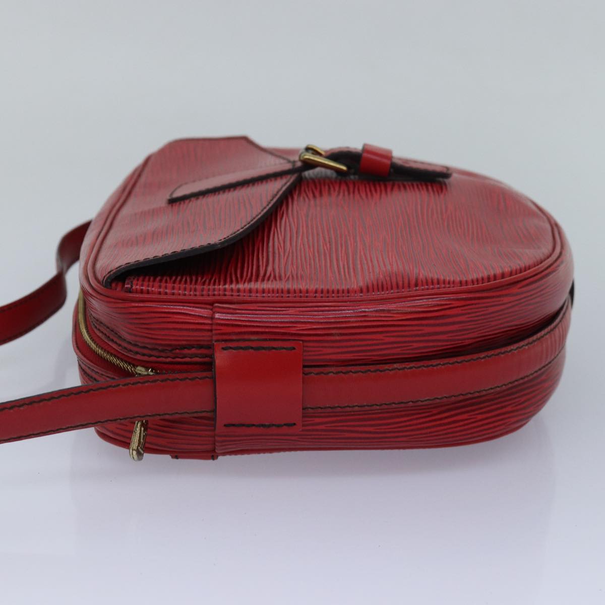 Louis Vuitton Epi Jeune Fille Mm Shoulder Bag Red