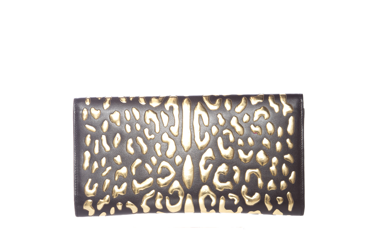 Jimmy Choo Black and Gold Evening Bag