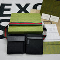 Glami Supreme Canvas Two Pocket Waist Belt Bag Black Glami Supreme Canvas For MenÃ‚Â  3in/7.5cm Glami