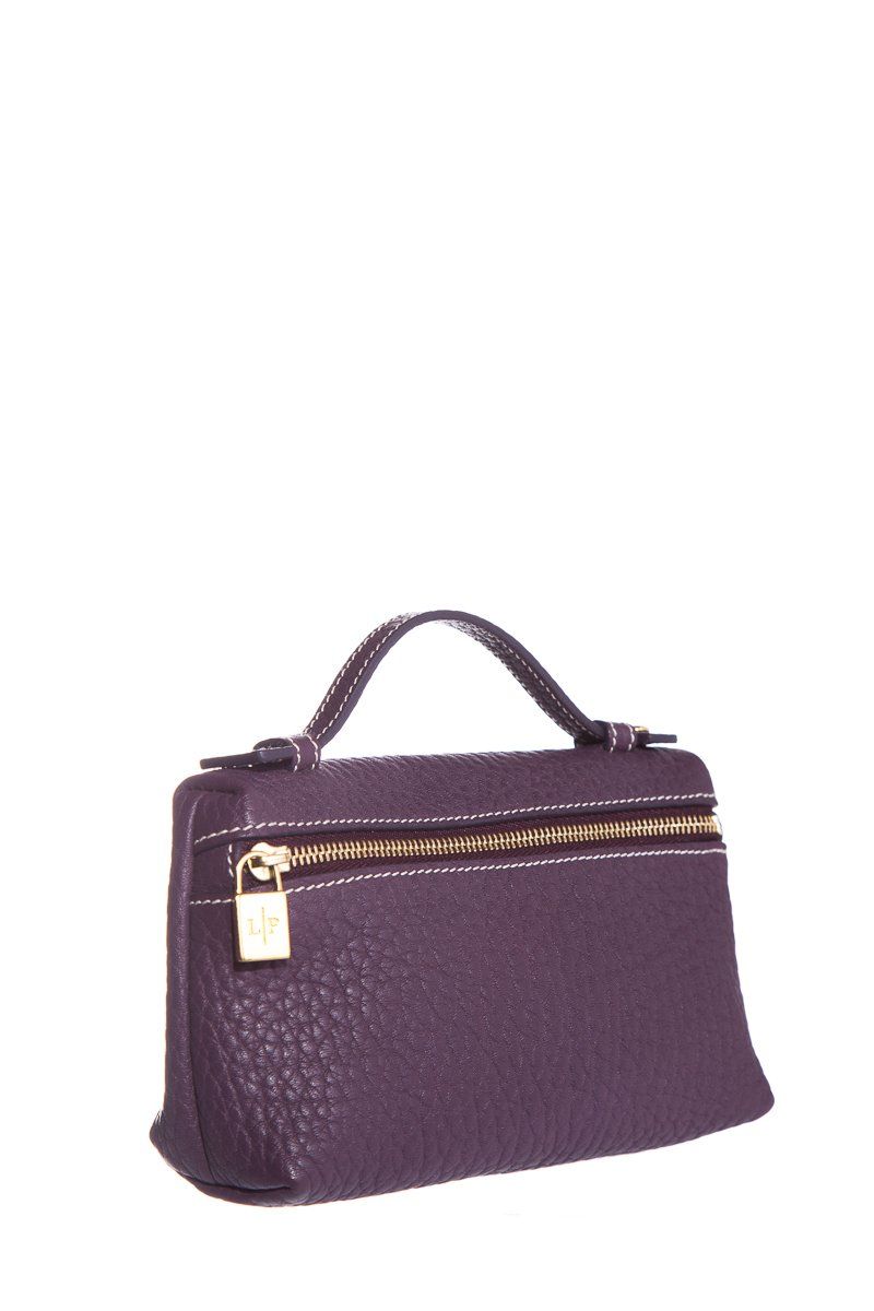 Loro Piana Purple Leather Pouch