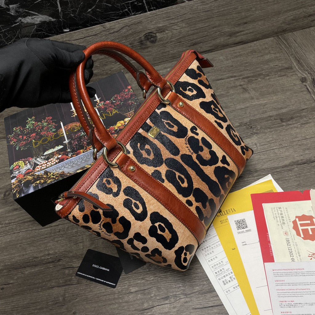 GLAMI Small Leopard-Print Crespo Shopper With Branded Plate Muticolour For Women 10.4in/26cm GLAMI GLAMI2216AW384HYNBM