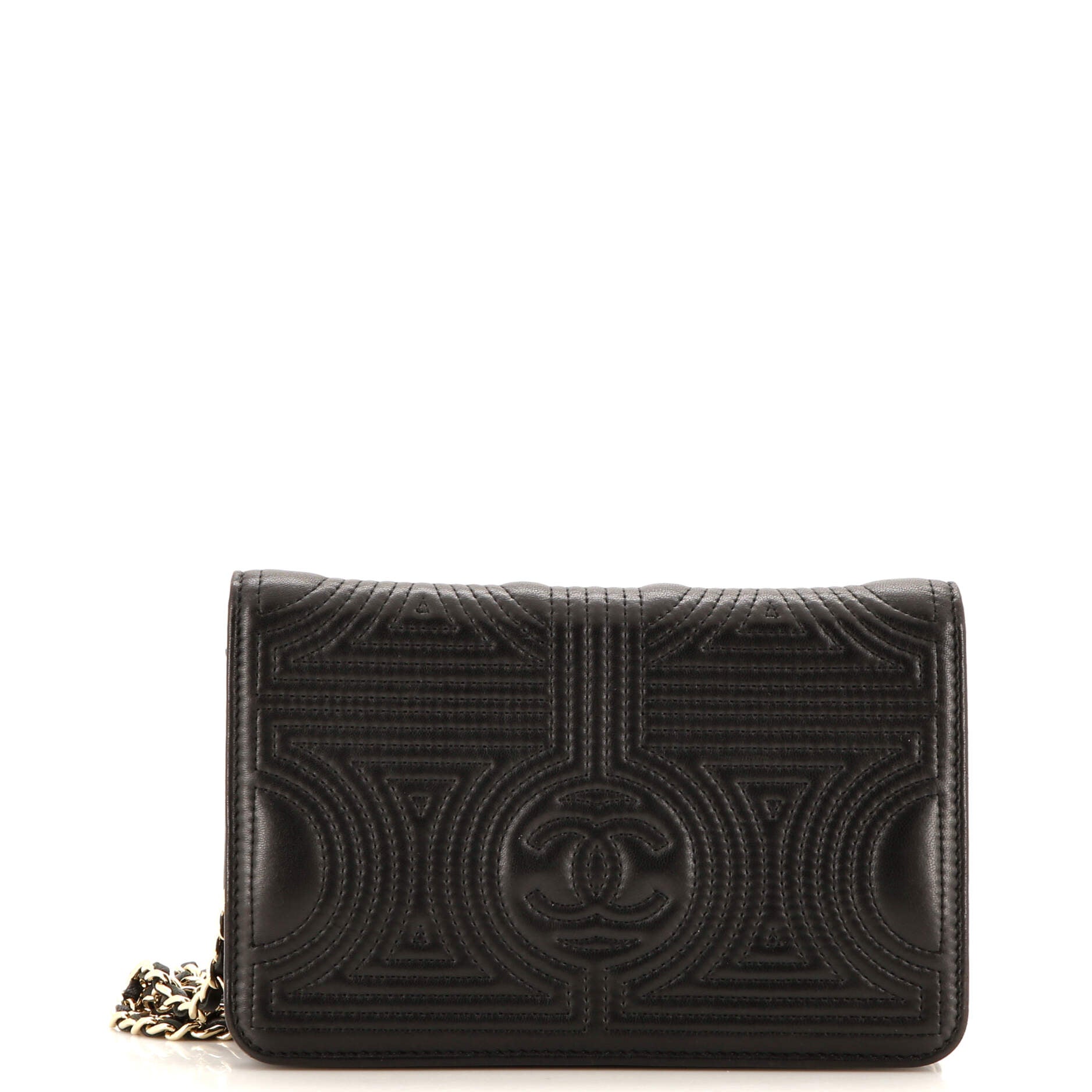 CHANEL Korean Garden Wallet on Chain Bag Quilted Lambskin